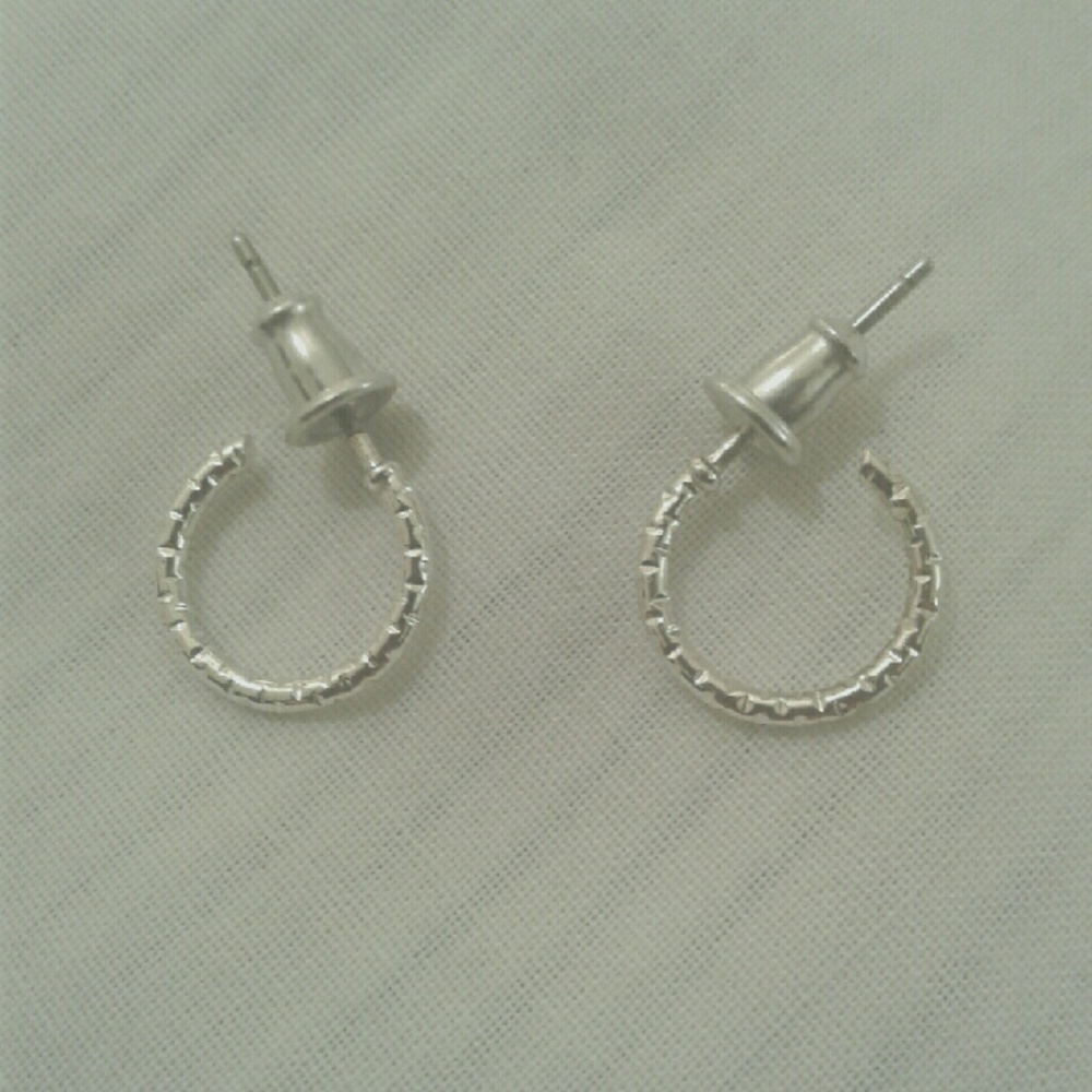 Tiny Etched Hoops